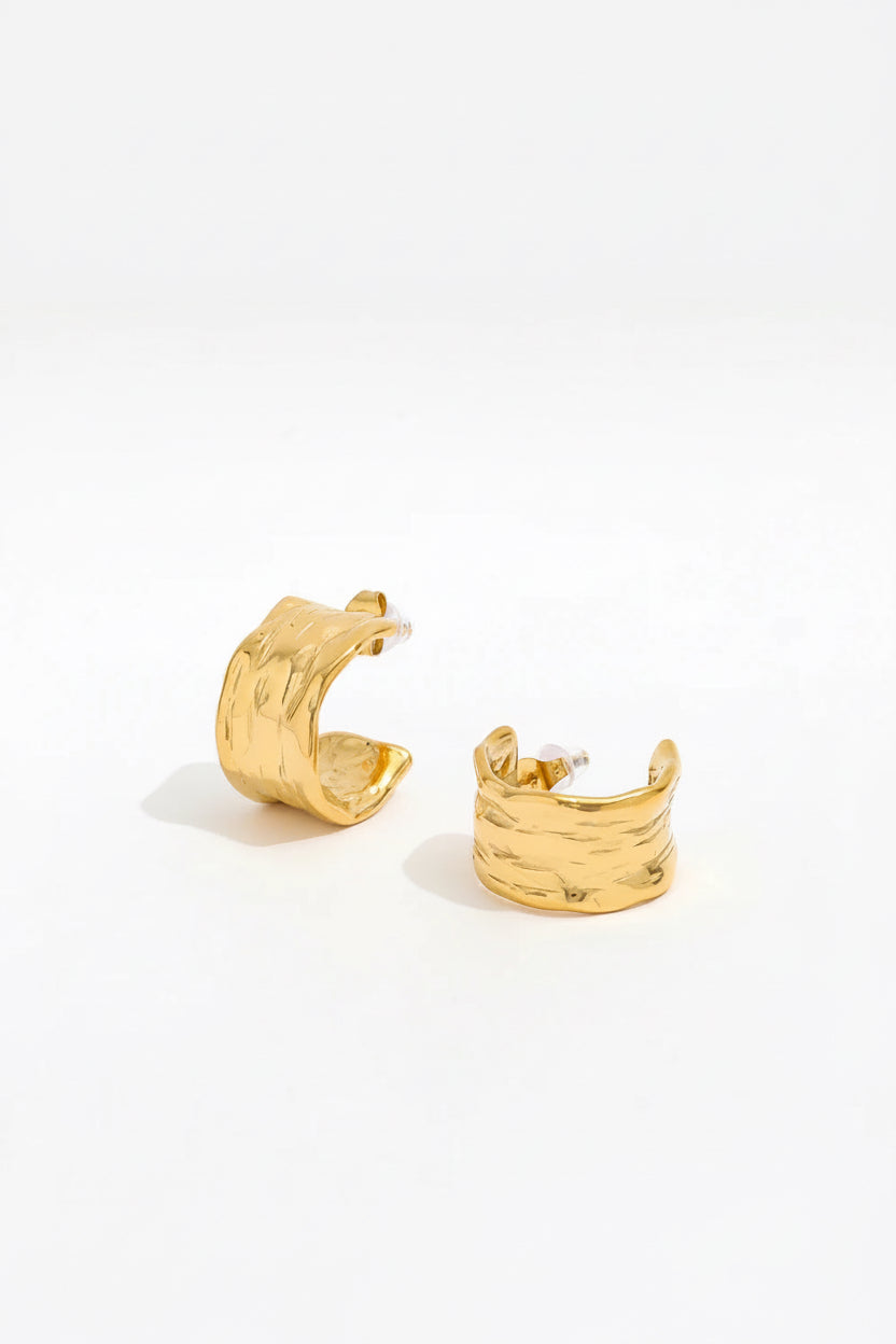 Siena Textured Hoops
